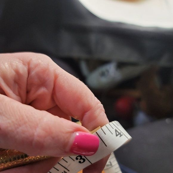 Halston Heritage Gold Heels Leather Pumps - Picture 9 of 11